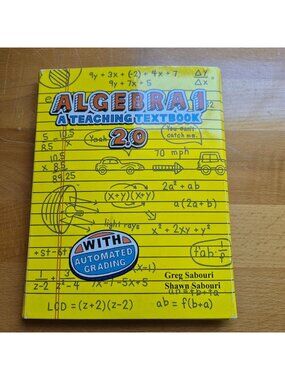 Algebra 1 Teaching Textbook 2.0 With Automated Grading Discs & Workbook